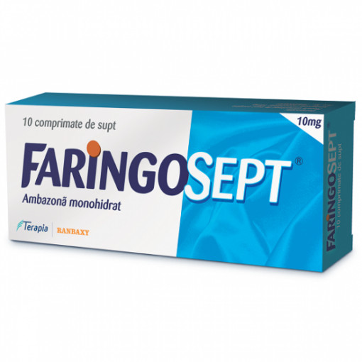 Faringosept 10mg x 10 comprimate de supt