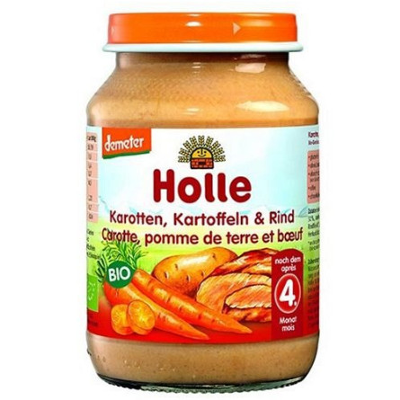 Holle piure BIO cu morcov, cartof si vita x 190 grame