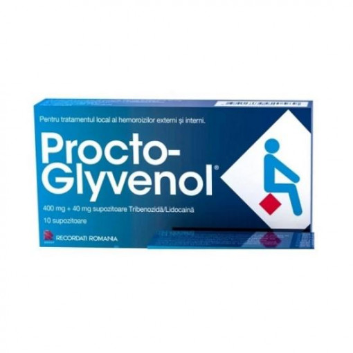 Procto Glyvenol x 10 supozitoare