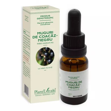 PlantExtrakt Macerat concentrat extract gemoderivat din Coacaz negru x 15ml