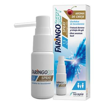 Faringosept 1,5 mg/ml spray bucofaringian x 30ml