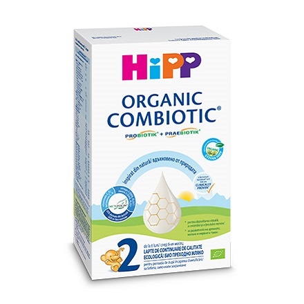 Hipp Organic Combiotic 2, formula de lapte praf de la 6 luni x 300 grame