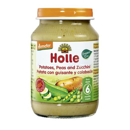 Holle Piure BIO cu cartofi, mazare si zuchini x 190 grame
