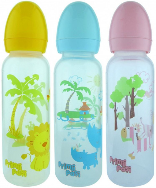 Primii Pasi Biberon decorat x 250ml (cod R0112)