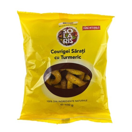 Solaris Covrigei sarati cu Turmeric x 100 grame