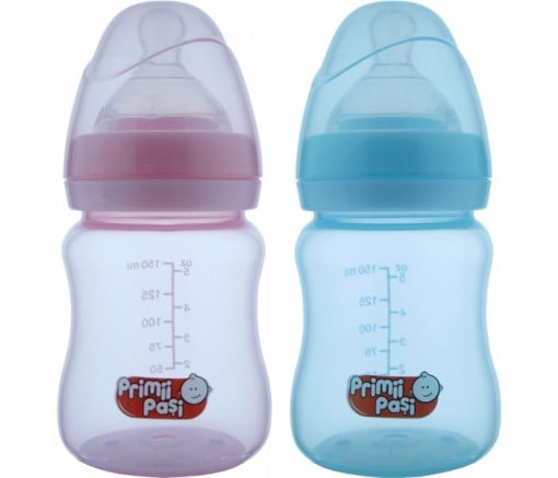 Primii Pasi biberon cu gat larg x 150ml (cod R0146)