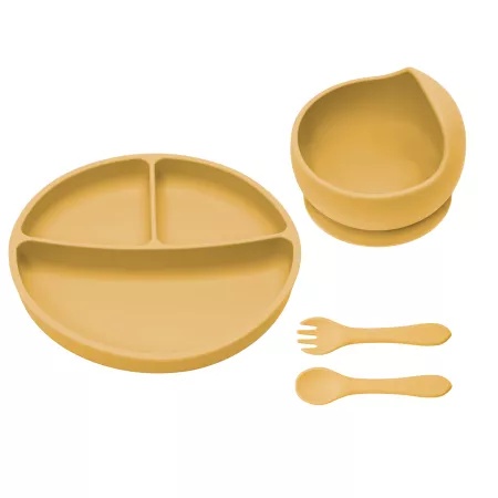 Set pentru diversificare bebelusi Appekids Basic, culoare Honey