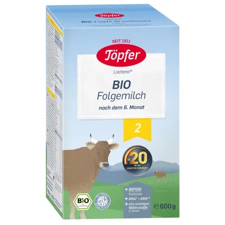 Topfer Bio 2, formula de lapte praf de la 6 luni x 600 grame