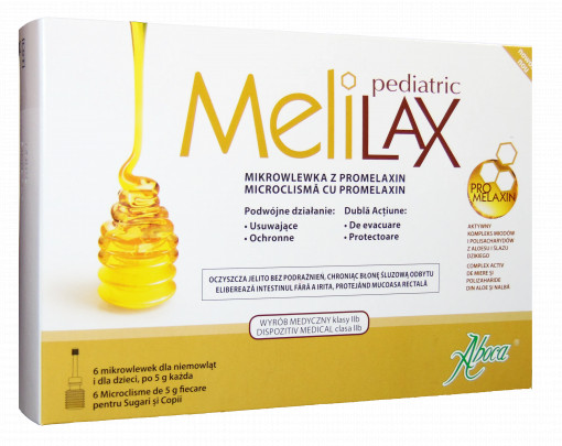 Aboca MeliLax Pediatric microclisme pentru copii x 6 plicuri