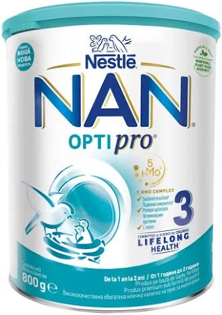 Nan 3 Optipro HMO, formula de lapte praf de la 12 luni x 800 grame