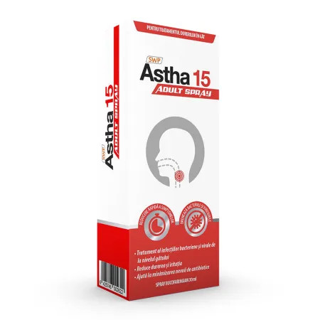 Sun Wave Astha 15 spray bucofaringian x 30ml