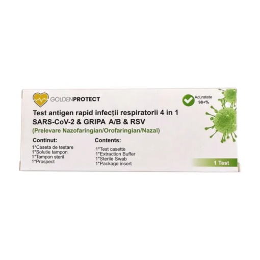 Test Combo 3in1 Gripa A/B + Covid19 + RSV (Virus Sincitial) x 1 bucata