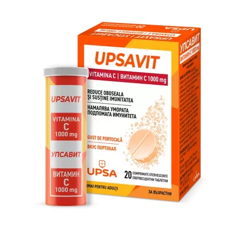 Upsavit Vitamina C 1000mg x 20 comprimate efervescente