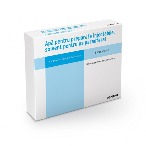 Apa pentru preparate injectabile 10ml x 5 fiole