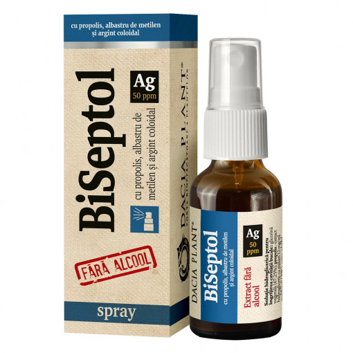 BiSeptol spray cu Argint Coloidal x 20ml