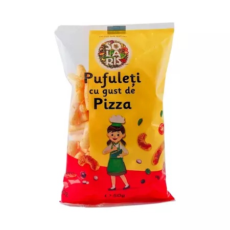 Solaris pufuleti cu gust de Pizza x 50 grame