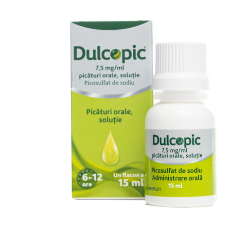 Dulcopic 7.5 mg/ml picaturi orale x 15 ml
