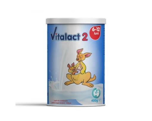 Vitalact 2, formula de lapte praf de la 6 luni x 400 grame