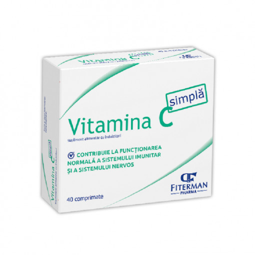 Vitamina C Simpla x 40 comprimate masticabile