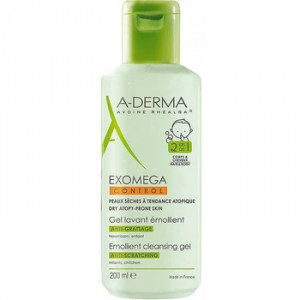 Aderma Exomega Gel Spumant 2in1 pentru piele uscata cu tendinta atopica x 200ml