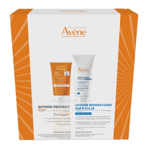 Avene Pachet Lotiune protectie solara cu SPF50+ Intense Protect x 150ml + Lotiune reparatoare dupa plaja x 200ml