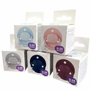 Baby Nova Suzeta rotunda din latex, cu inel, 0-24 luni x 1 bucata