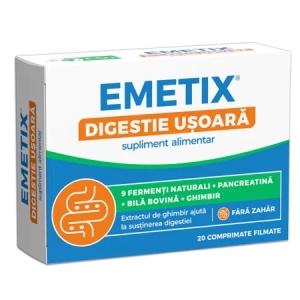 Emetix Digestie usoara x 20 comprimate