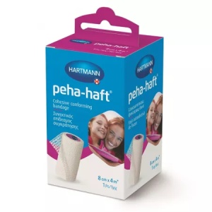 Hartmann Fasa elastica autoadeziva pentru fixarea pansamentelor Peha-haft 8cm x 4m