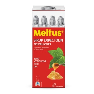 Meltus Sirop de tuse cu miere, iedera, zinc si acetilcisteina pentru copii x 100ml