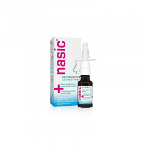 Nasic 0.5mg/ml+50mg/ml spray nazal copii x 10ml