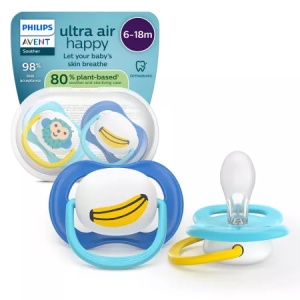 Philips Avent Suzeta Ultra Air Multicolor 6-18 luni x 2 bucati, cod SCF080/26