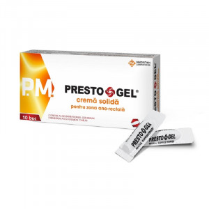 Prestogel crema solida hemoroizi x 10 supozitoare
