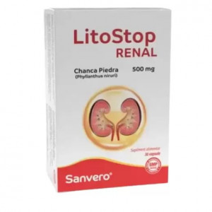 Sanvero Litostop Renal x 30 comprimate