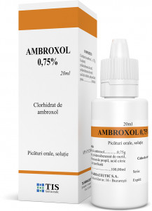 Tis Ambroxol 0.75% picaturi orale solutie x 20ml