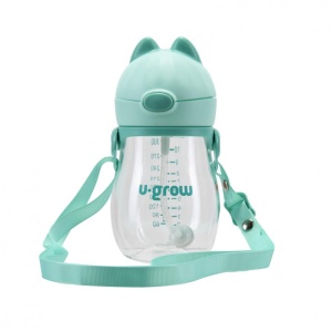 U-Grow Cana din Tritan cu pai si curea x 330ml
