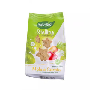 Yukybio Biscuiti cu mar si morcov fara zahar x 120 grame