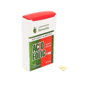 Acid Folic 1mg x 100 comprimate