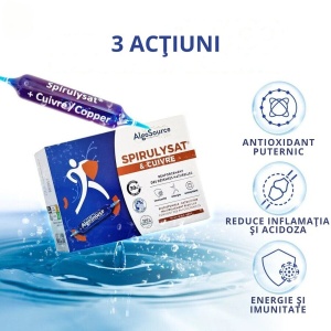 Algosource Spirulysat și cupru x 20 fiole - Img 2