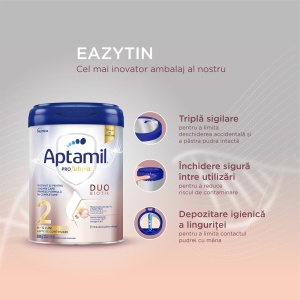 Aptamil Profutura 2 DuoBiotik, formula de lapte praf 6-12 luni x 800 grame - Img 2