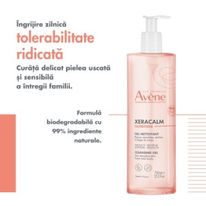 Avene Xeracalm Nutrition Gel de curatare delicat pentru pielea sensibila x 750ml - Img 4