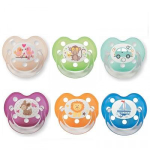 Baby Nova 20004 Suzete Ortodontice, Multicolore 1+
