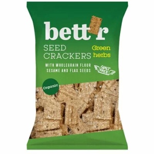 Bettr Crackers integrali BIO cu ierburi x 150 grame