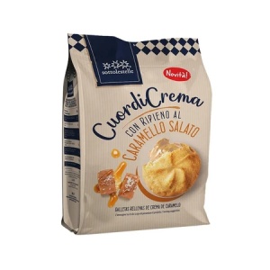 Biscuiti BIO cu crema de caramel sarat x 200 grame, Sottolestelle
