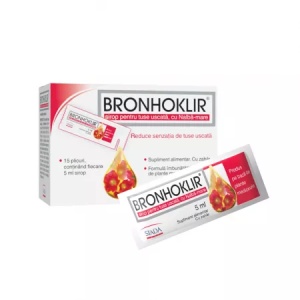 Bronhoklir Sirop de tuse uscata x 15 plicuri