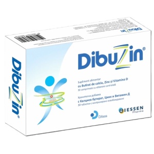 Dibuzin cu butirat de calciu, zinc si vitamina D x 30 comprimate