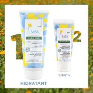 Klorane Bebe Crema hidratanta pentru fata si corp x 200ml - Img 3