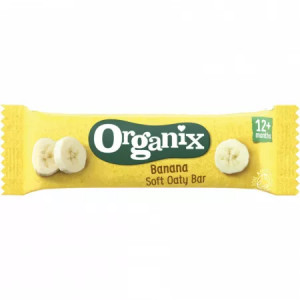 Organix Baton BIO ovaz integral cu banane x 23 grame
