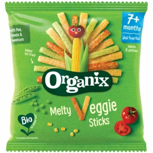 Organix Sticksuri BIO cu porumb si legume x 15 grame