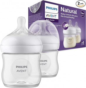 Philips Avent Set de biberoane Natural Response cu tetina de la 0 luni 125ml x 2 bucati (cod SCY670/02)