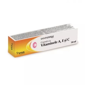 Santaderm Crema cu Vitamina A, E si C x 50ml